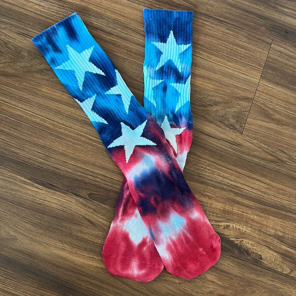 4th of july hippie socks